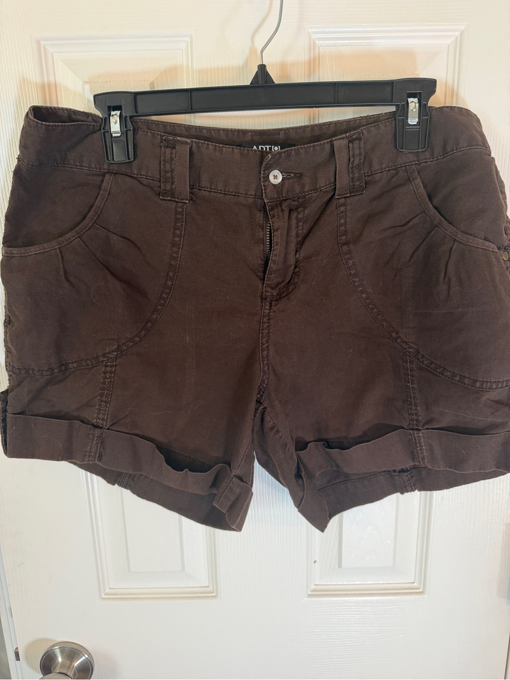 Women’s Apt. 9 Brown Linen-Cotton Shorts